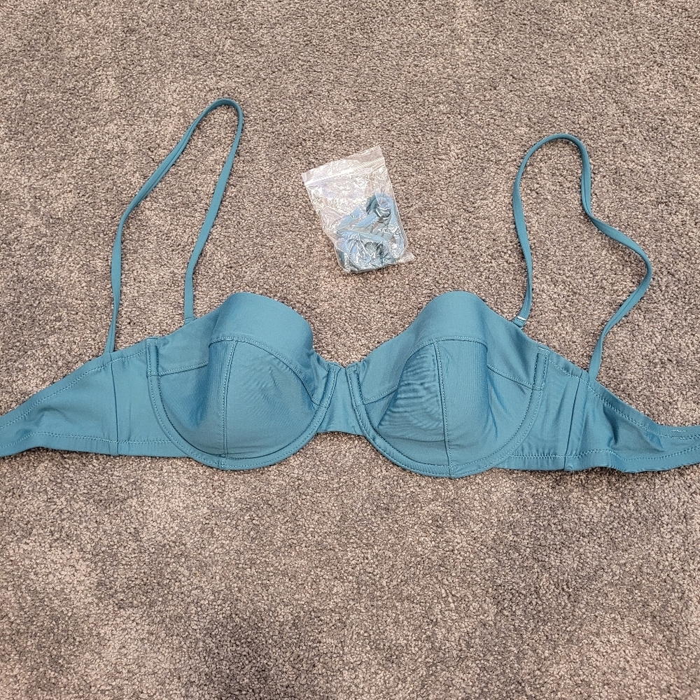 J. Crew Green Bikini Top | 34D